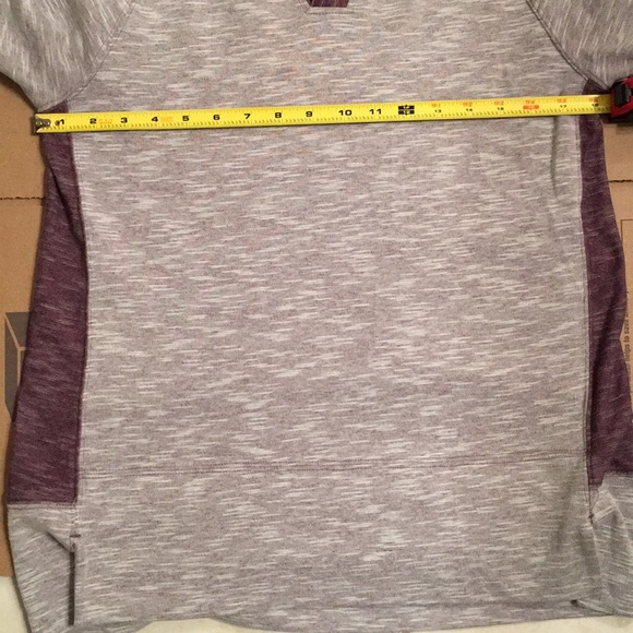 Heather Purple workout pullover hoodie. - Picture 4 of 6